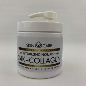 Crystalline Skin Care 24K + Collagen Moisturizing Cream Lotion 16.9 oz